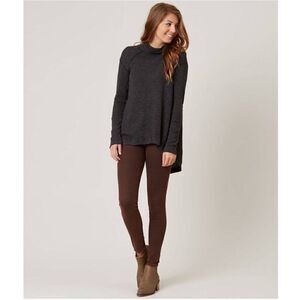 Free People Split Back Turtleneck Thermal